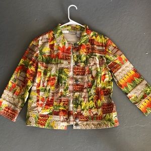 Chico’s patterned jacket